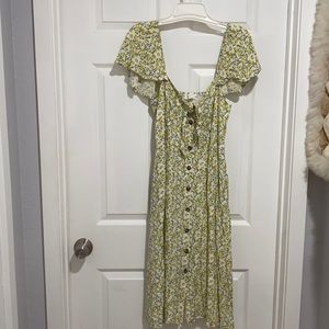 ASTR The Label Rachelle print midi dress